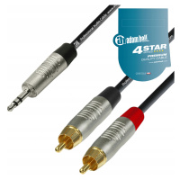 Adam Hall K4YWCC Kabel Audio 2xRCA Jack 3.5 6m