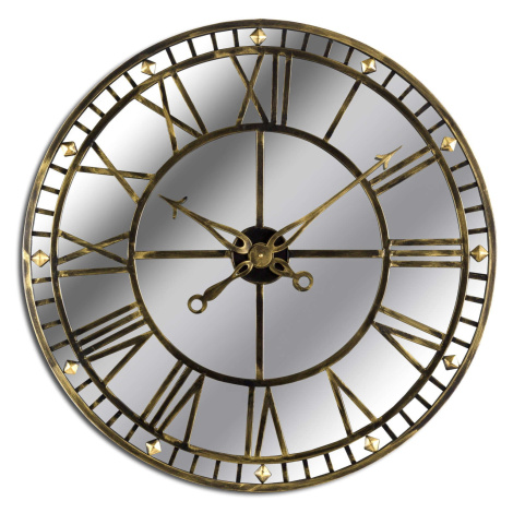 Estila Zrcadlové designové nástěnné hodiny Dorian 80cm