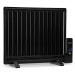 OneConcept Wallander, olejový radiátor, 600 W, termostat, olejové vyhřívání, plochý design, čern
