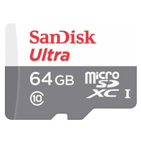 SanDisk MicroSDXC 64GB Ultra Lite + SD adaptér