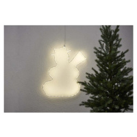 Závěsná svítící LED dekorace Star Trading Lumiwall Snowman, výška 50 cm