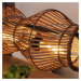 Eco-Light Bambusové závěsné svítidlo, hnědé, 4 světla