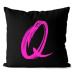 Impar písmeno Q, barva iniciály růžová
