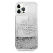 Guess GUHCP12LLG4GSI hybrid silikonové pouzdro iPhone 12 Pro MAX 6.7" silver 4G logo liquid glit