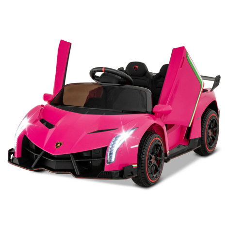 COSTWAY ELEKTRICKÉ AUTO Lamborghini pro děti růžové