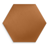 Čalouněný nástěnný panel HEXAGON 40x35 cm jantarová MyBestHome