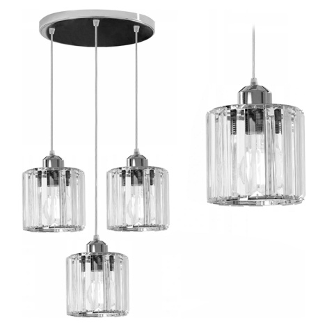 ELEGANTNÍ STROPNÍ SVÍTIDLO APP510-3CPR CRYSTAL SILVER REA