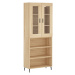 vidaXL Skříň highboard dub sonoma 69,5 x 34 x 180 cm kompozitní dřevo