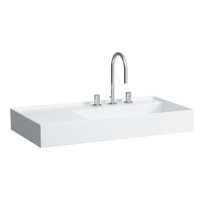 Umyvadlo Laufen Kartell By Laufen 90x46 cm otvor pro baterii, bez přepadu H8103390001111