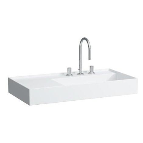 Umyvadlo Laufen Kartell By Laufen 90x46 cm otvor pro baterii, bez přepadu H8103390001111