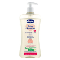 CHICCO Šampon micelární na vlasy a tělo s dávkovačem Baby Moments Sensitive 94% přírod. složek 5