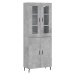 vidaXL Skříň highboard betonově šedá 69,5x34x180 cm kompozitní dřevo