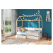 Dětská postel Otello Barva korpusu: Bílá, Rozměr: 190 x 87 cm, Rám: Růžová