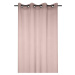 Dekorační záclona s kroužky MONNA růžová 135x260 cm France
