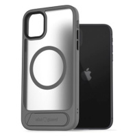 AlzaGuard Matte Case with Stand Compatible with MagSafe for iPhone 11 šedý