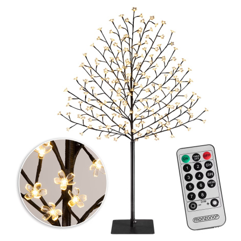 Svítící strom třešeň 180 cm - bílá teplá