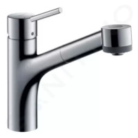 Hansgrohe 73860000 - Dřezová baterie M5216-H170 s výsuvnou sprškou, sBOX, chrom