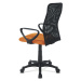 Kancelářská židle FRESH oranžová/černá