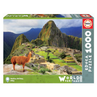 Educa puzzle Machu Picchu 1000 dílků a fix lepidlo 17999
