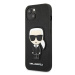 Karl Lagerfeld KLHCP13SOKPK hard silikonové pouzdro iPhone 13 Mini 5.4" black Saffiano Ikonik Ka