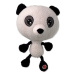 Hračka DF Big head panda plyšová pískací 30cm