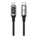 Forever Datový kabel s LCD USB-C na Lightning 1m 27W DATUSBCLI27WFOBK, černý