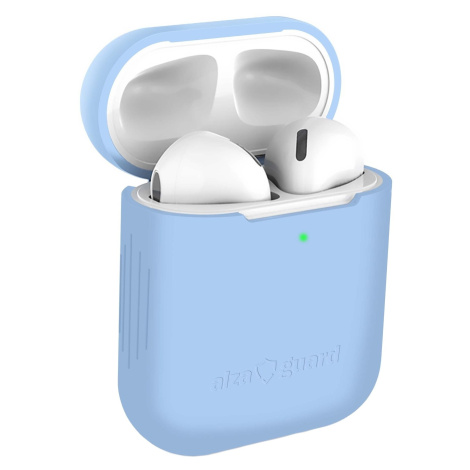 AlzaGuard Skinny Silicone Case pro AirPods 1. a 2. generace modré