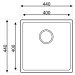Sinks BLOCK 440 V 1mm kartáčovaný BLOCK 440 V 1mm kartáčovaný