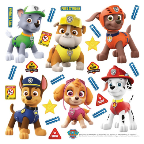 DK S 3814 AG Design samolepicí dekorace - samolepka na zeď Paw Patrol, velikost 30 x 30 cm