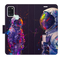 iSaprio Flip pouzdro Neon Astronaut 02 pro Samsung Galaxy A21s