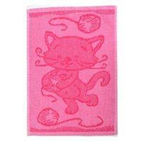 Profod dětský ručník Bebé kočička růžový 30 × 50 cm
