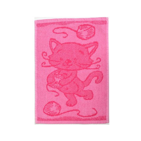 Profod dětský ručník Bebé kočička růžový 30 × 50 cm