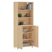 vidaXL Skříň highboard dub sonoma 69,5 x 34 x 180 cm kompozitní dřevo