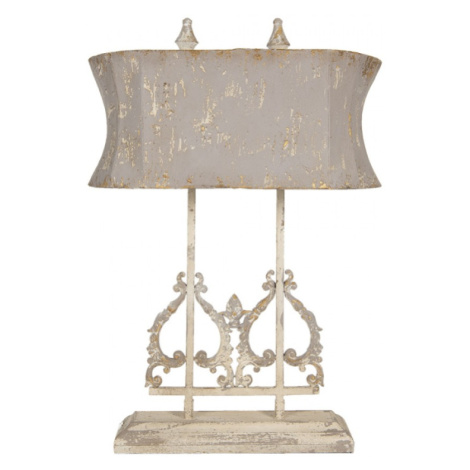Kovová vintage stolní lampa s patinou Florence – 50x25x74 cm Clayre & Eef