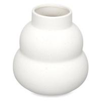 GIFTDECOR Keramická váza Wide tvar bubliny bílá