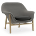 Normann Copenhagen designová křesla Drape Lounge Chair Low Wood