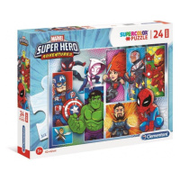 Clementoni: Puzzle 24 ks Maxi Super Color Superhero
