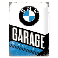 Plechová cedule BMW - Garage, (30 x 40 cm)