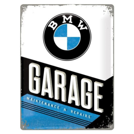 Plechová cedule BMW - Garage, (30 x 40 cm) POSTERSHOP