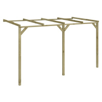 vidaXL Zahradní pergola ke zdi 2 x 4 x 2,2 cm dřevo