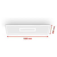 Telefunken LED panel Centrelight bílý Dálkový CCT RGB 100x25cm