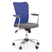 Dětská židle na kolečkách ANDY — látka, více barev Modrá