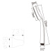 Bruckner Sprchová souprava, výklopný držák, hadice 1500mm, chrom