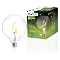 LED žárovka E27 G95 8W = 75W 4000K Neutrální Globe Filament LUMILED