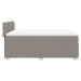 vidaXL Box spring postel s matrací taupe 140x190 cm textil