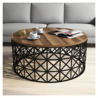 Konferenční stolek Selin Metal Ferforje - Walnut