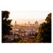 Fotografie Elevated view over the city of Florence at sunset, Gary Yeowell, 40 × 26.7 cm