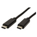 PREMIUMCORD USB-C kabel (USB 3.1 generation 2, 3A, 10Gbit/s) černý, 0, 5m