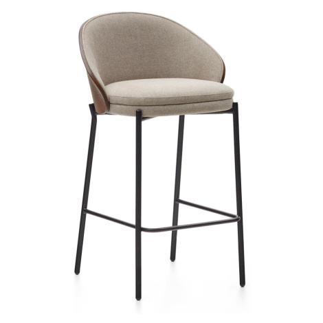Hnědo-béžové barové židle v sadě 2 ks (výška sedáku 65 cm) Eamy – Kave Home