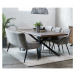 Furniria Designová židle Hallie šedý samet